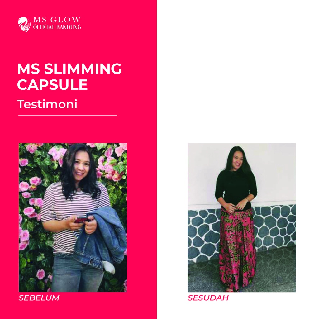 Slimming Capsule Ms Glow / Obat Diet / Pelangsing Badan Premium Termurah - By Msglowbandung