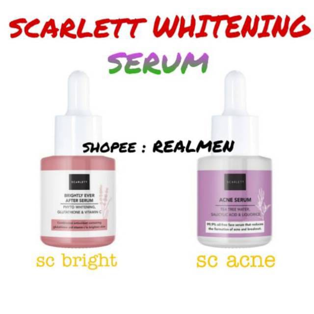 SCARLETT WHITENING SERUM BRIGHTLY EVER AFTER / SCARLET SERUM ACNE | SCARLETT ORIGINAL FELICYA BPOM