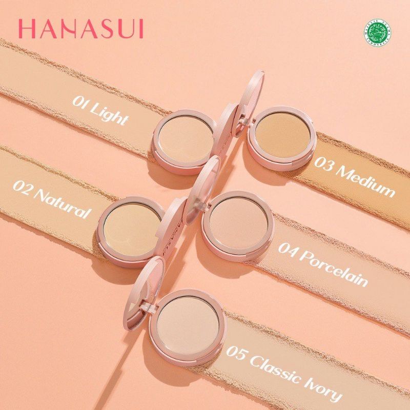 Bedak Padat Hanasui | Hanasui Perfect Fit Powder Foundation | Hanasui two way cake | compact powder hanasui | bedak Hanasui BPOM