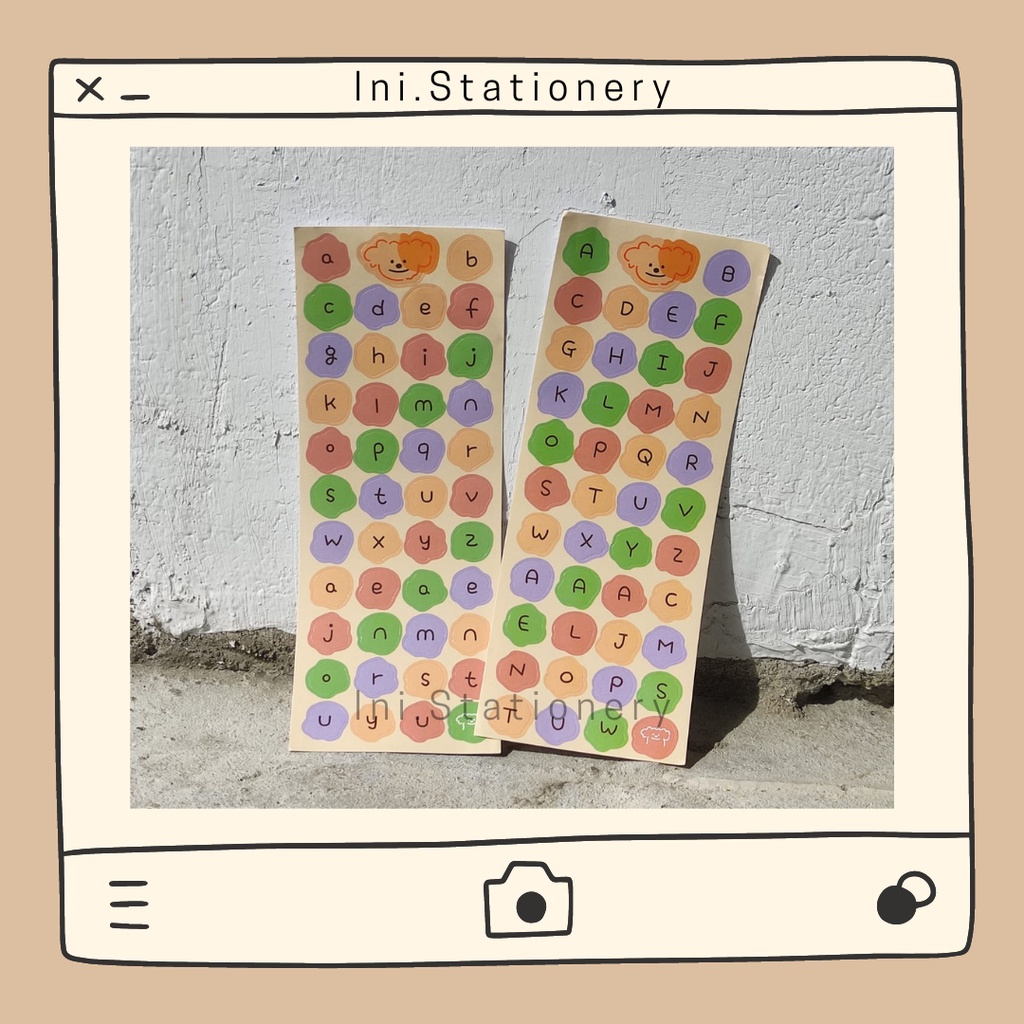 

[Ini.stationery] Alphabet Sticker | Sticker Alpabet | Deco