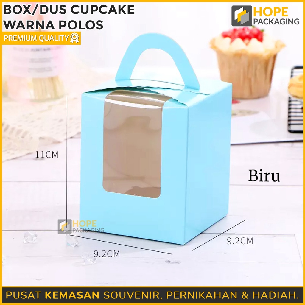 Box / Dus Cupcake + Tatakan / Kotak dengan Jendela / Cake Kraft Kotak Kemasan pesta kotak kue polos