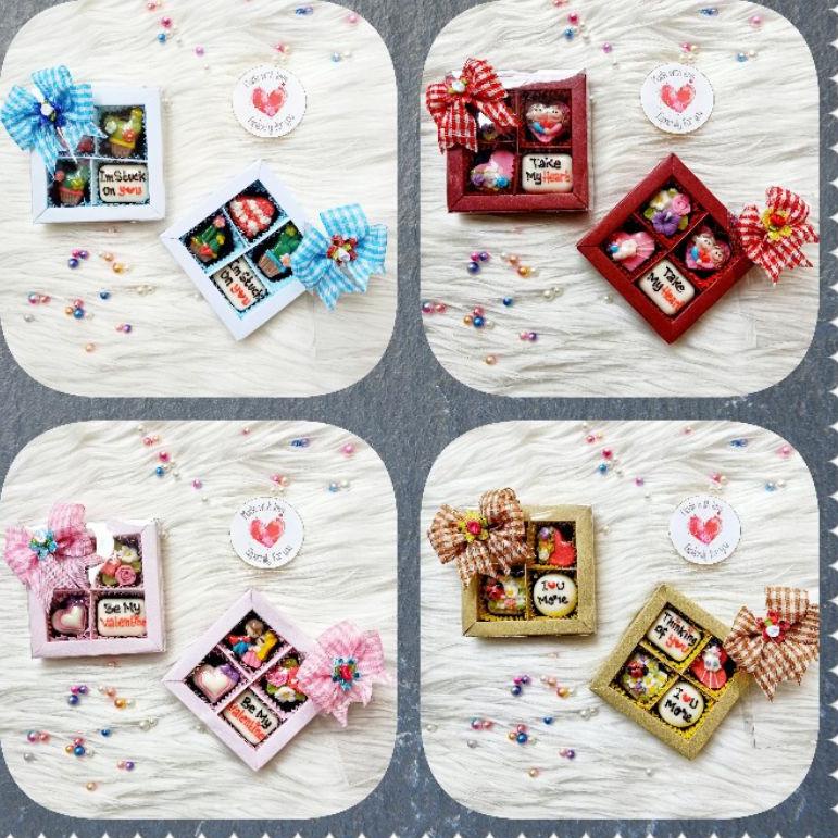 

メ (min order 2 pcs)kado coklat valentine isi 4 untuk hadiah pacar sahabat valday ㅗ