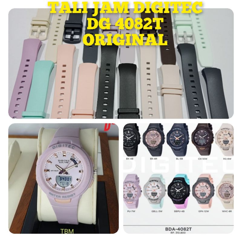 tali jam tangan Digitec Dg 3082/4082T original pabrik
