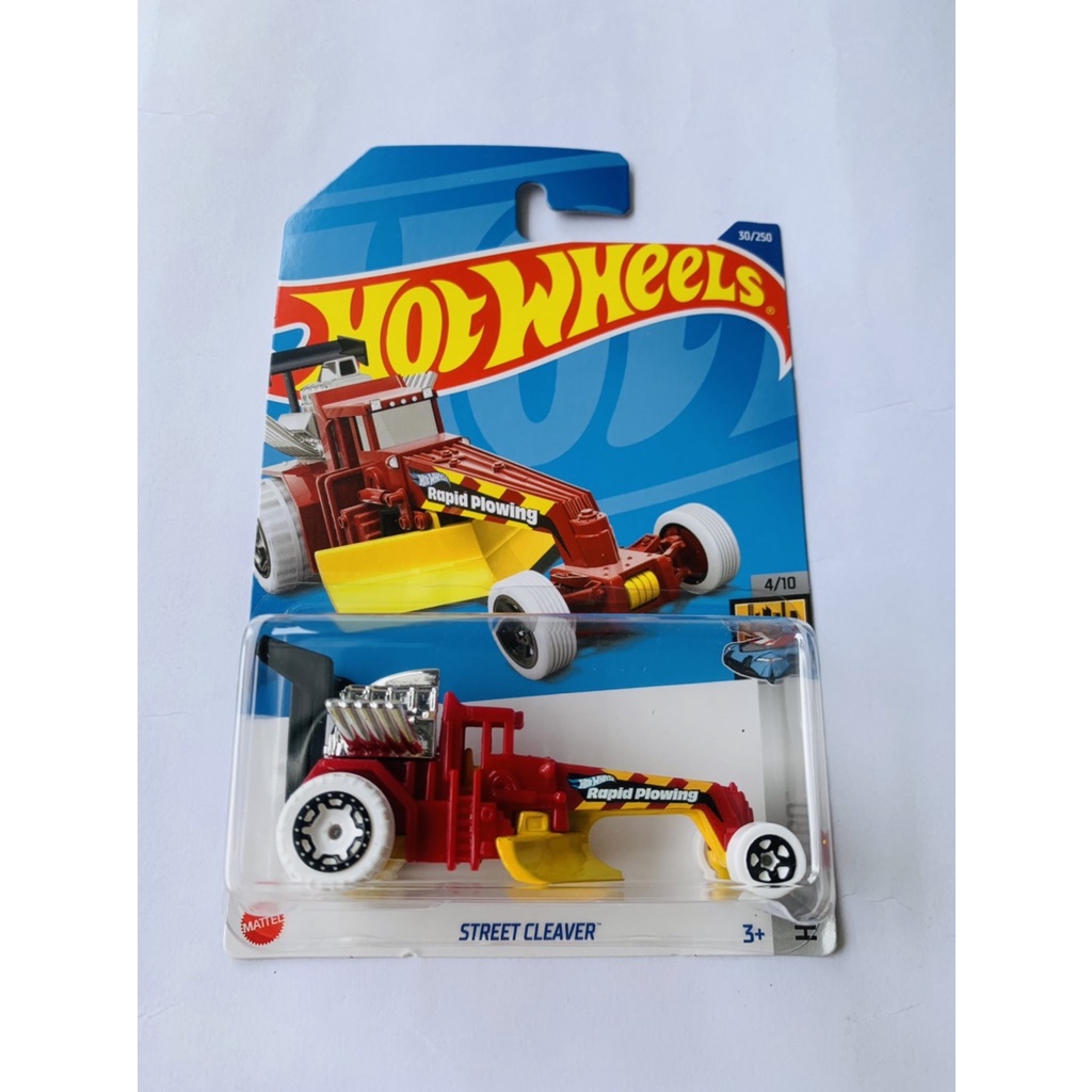 Voiture Miniature Hot Wheels Street Cleaver - Modèle 2022-030 (NP13) - Échelle 1:64 - Engin De Chantier - Occasion