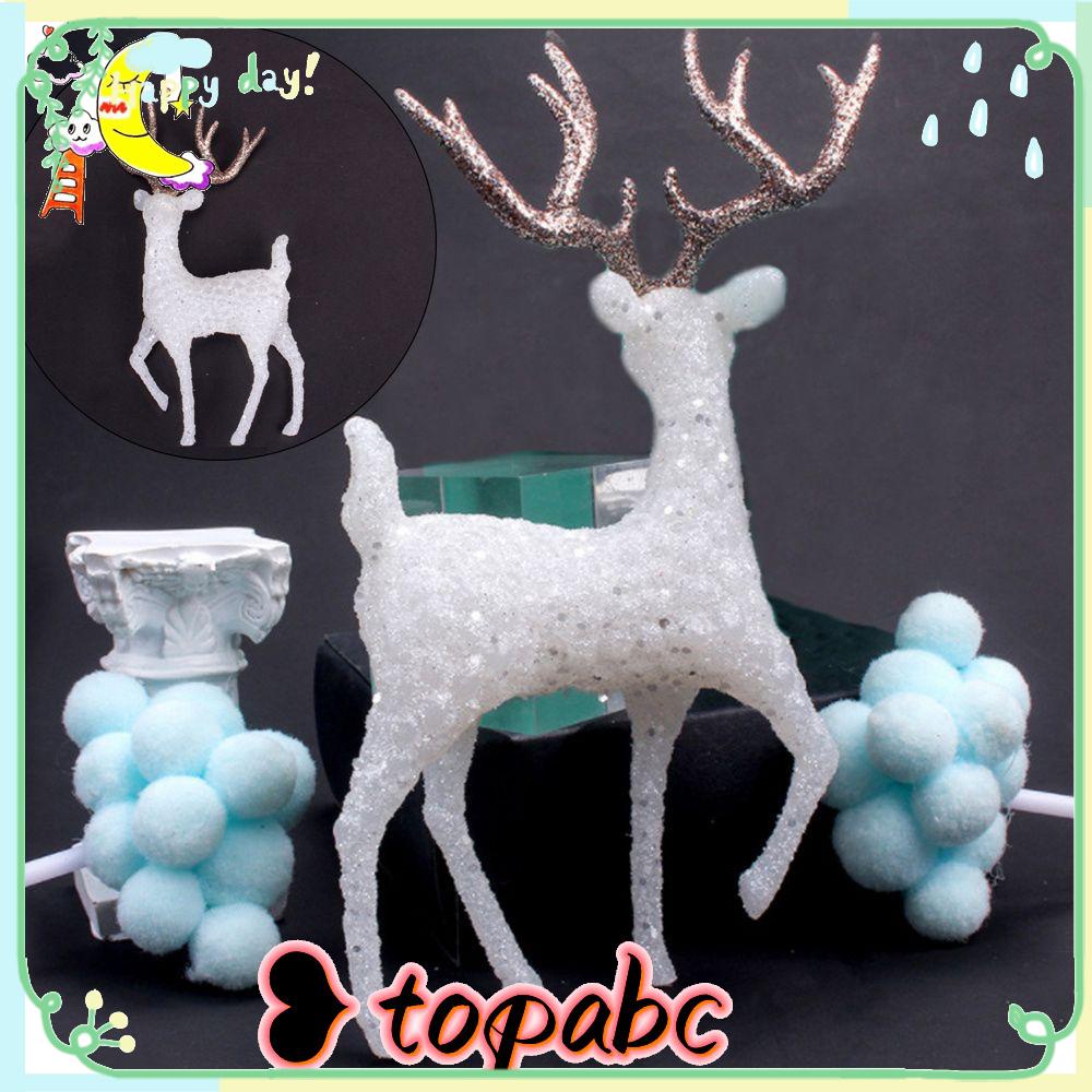 Top Crystal Deer Mainan Anak Rusa Mainan Tahun Baru Rumah Ornamen Natal