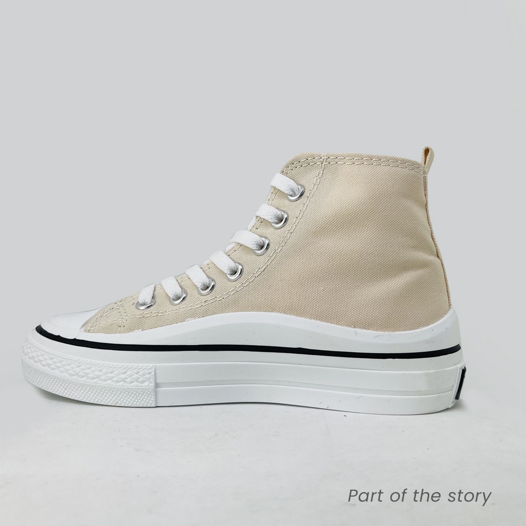 PROMO CUCI GUDANGG !!! Sepatu Boots Wanita Import Premium Quality free box free kaos kaki Sepatu Sekolah Fashion Sepatu Cream Viola Shoes