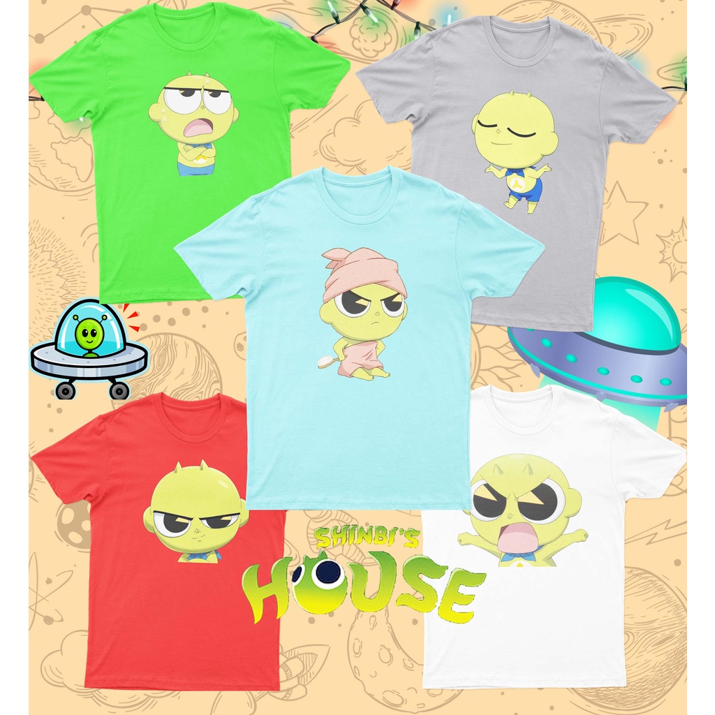 [FREE NAMA !!] Kaos / Baju Shinbi House Anak Laki / Perempuan / Dewasa &amp; Couple Family Bahan Katun Cotton Combed 30s Custom Nama