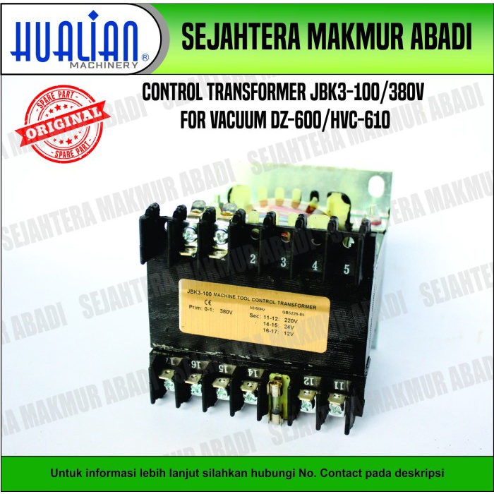 

TRAFO / TRANSFORMER CONTROL JBK3 - 100 / 380V DZ - 600 / HVC - 610 /2A