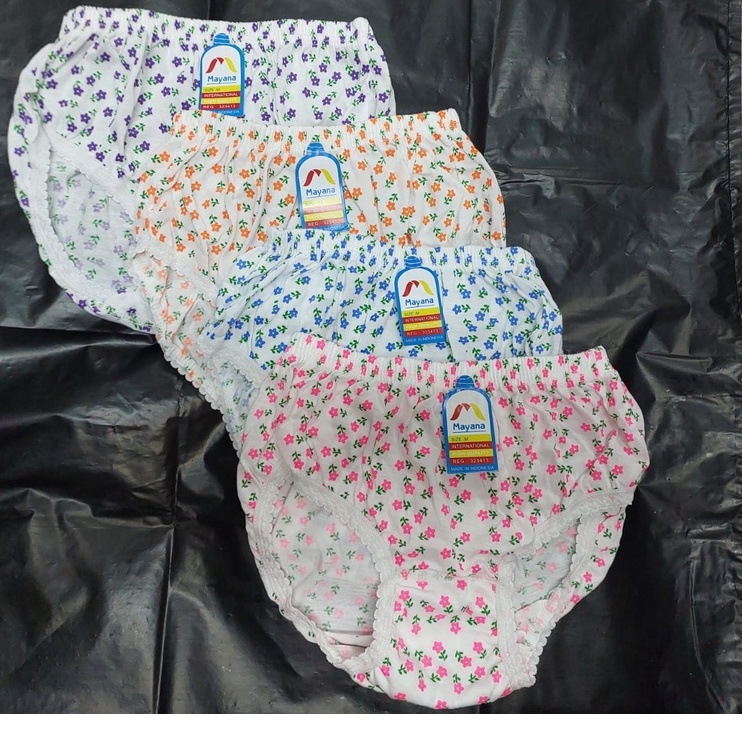 Celana dalam wanita sablon bintik mayana isi 3 pcs