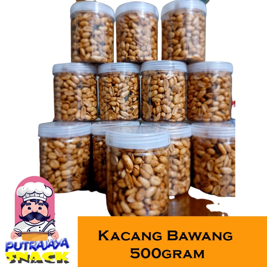 

Kacang Bawang Toples/Kacang Goreng/Kacang Kupas Gurih Asin/Kacang Jumbo/Enak Gurih/Cemilan Santai