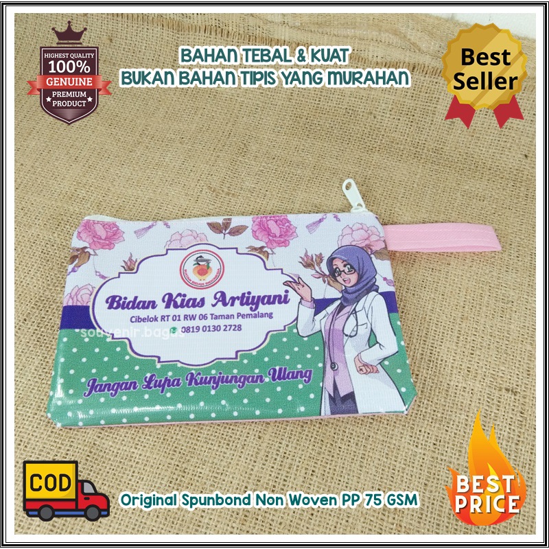 Tas Souvenir Bidan Dompet KB Bidan Dompet Lebaran Amplop Lebaran Murah Angpao Lebaran Pakai Nama