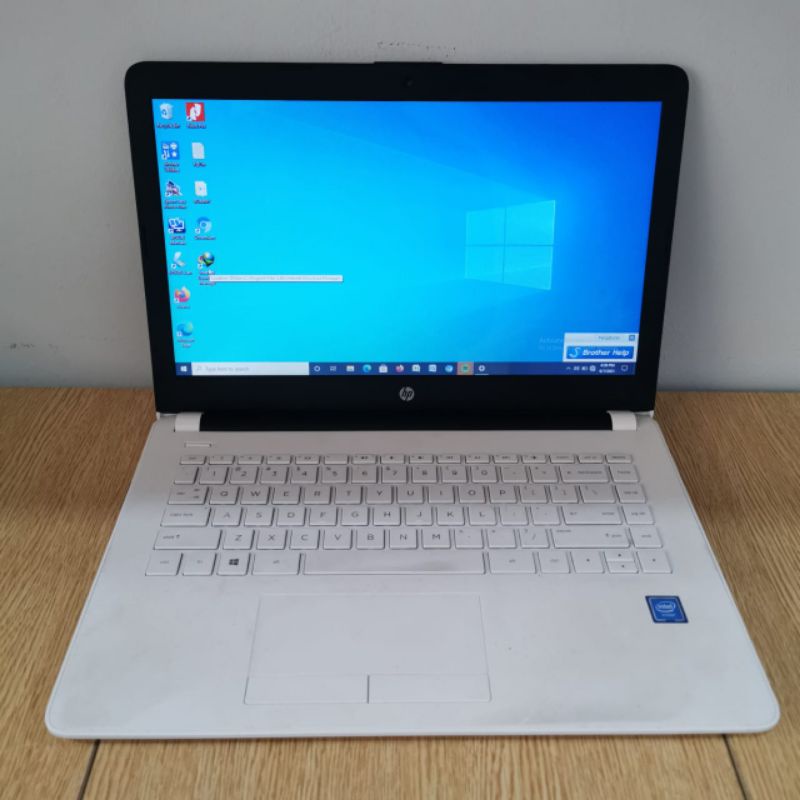 Laptop Hp 14 Intel Celeron N3060 Ram 4Gb/SSD 128/HDD 500Gb Layar 14inch windows 10 FULL APLIKASI SIAP PAKAI