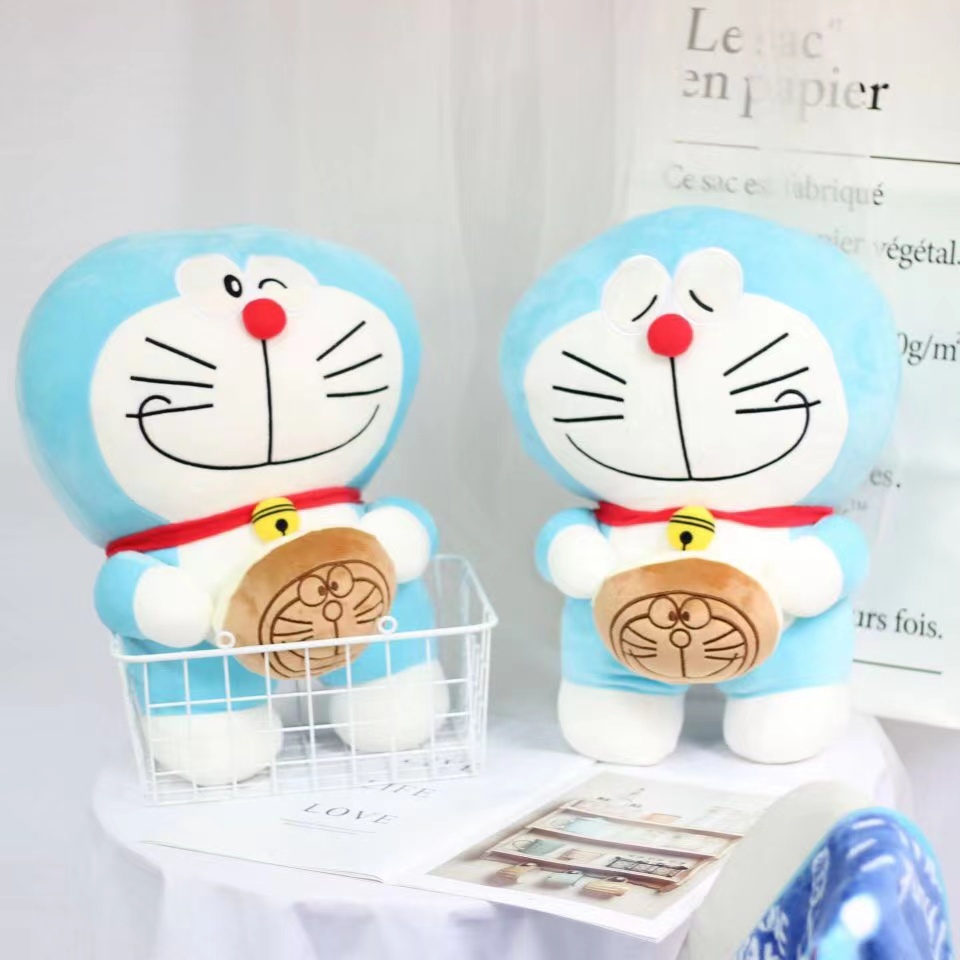 Balmut Bantal Selimut Boneka Doraemon Smile Bahan halus