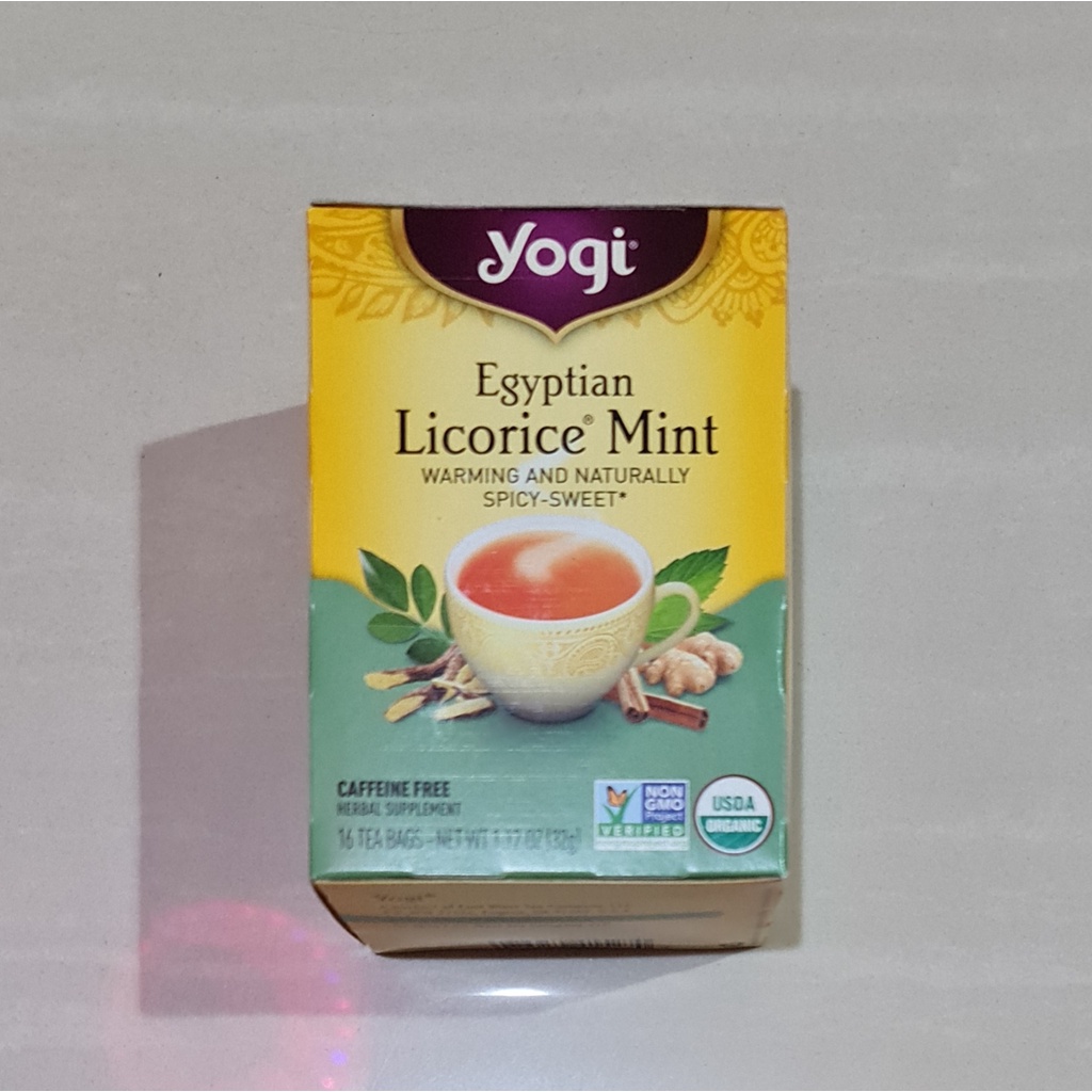 Yogi Tea Eqyptian Licorice Mint Warming &amp; Naturally 16 x 2 Gram