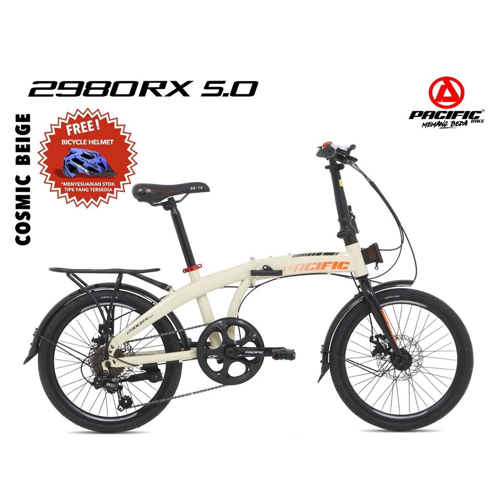 Sepeda Lipat PACIFIC 2980 RX 5.0 Boncengan Ukuran 20 Inch 7 Speed