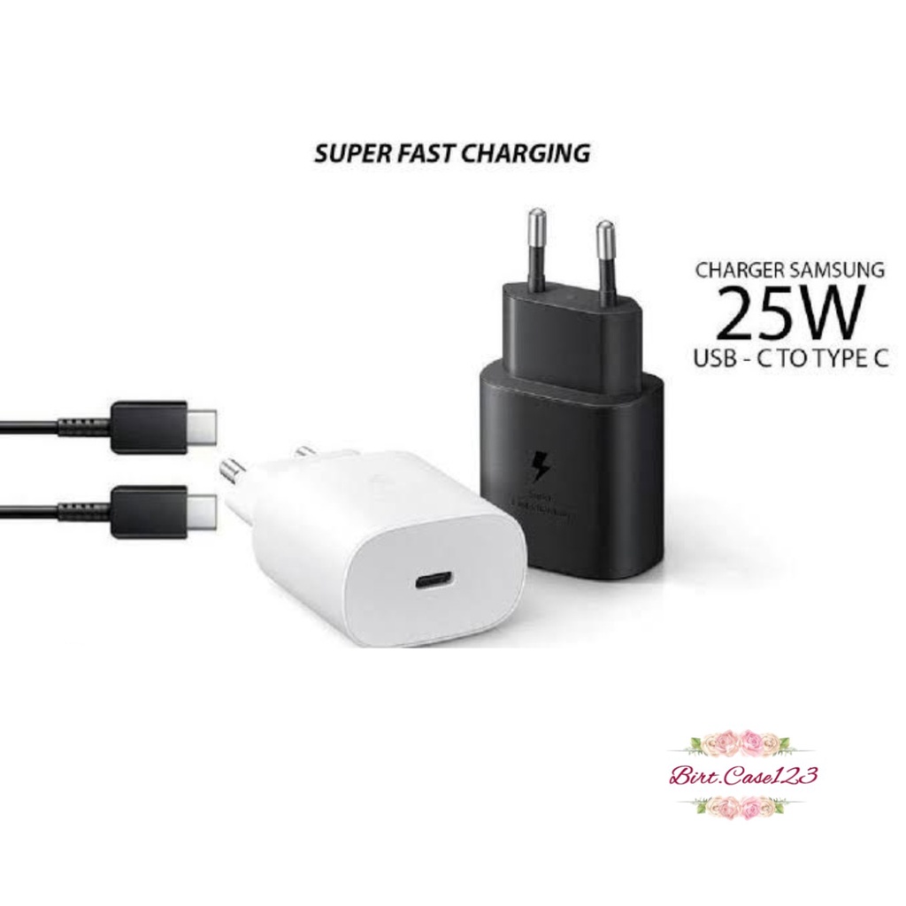 Adaptor Kepala batok Charger Casan Samsung Galaxy A33 A53 A73 5G a32 A52 a72 A52S note 10 note 20 S21 S21+ S21 ultra s22 s22ultra z flip 3 z fold 4 25W &amp; 45W Original USB C TO C Super Fast Charging BC6826