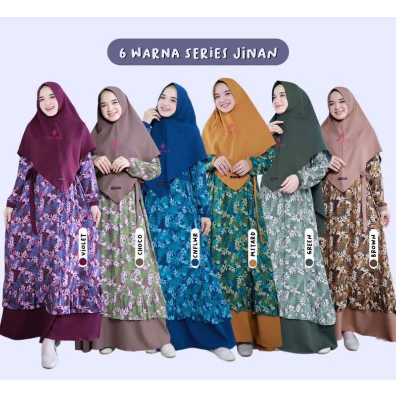 GAMIS MUSLIM WANITA - JINAN DRESS BY NAYMA HIJAB - RAYON VISCOSE