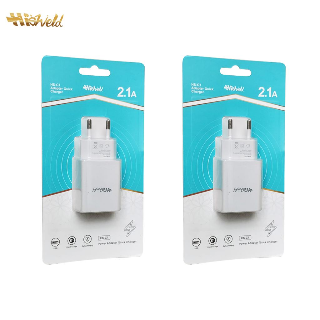 Hisweld Power Adapter Quick Charger HS-C1 | Fast Charger | Save Charging | USB Power Adapter | Travel Charger |