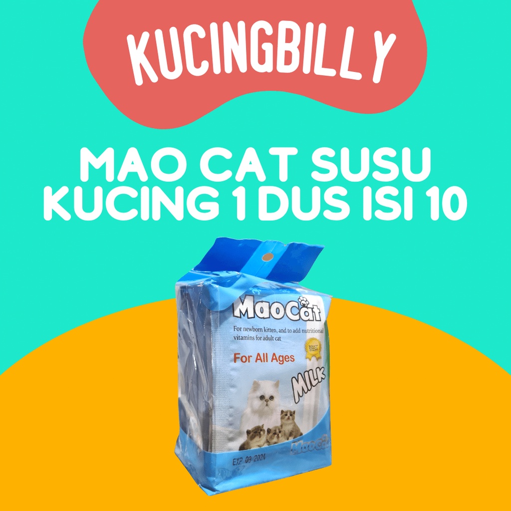 Mao cat susu kucing Dus isi 10sachet