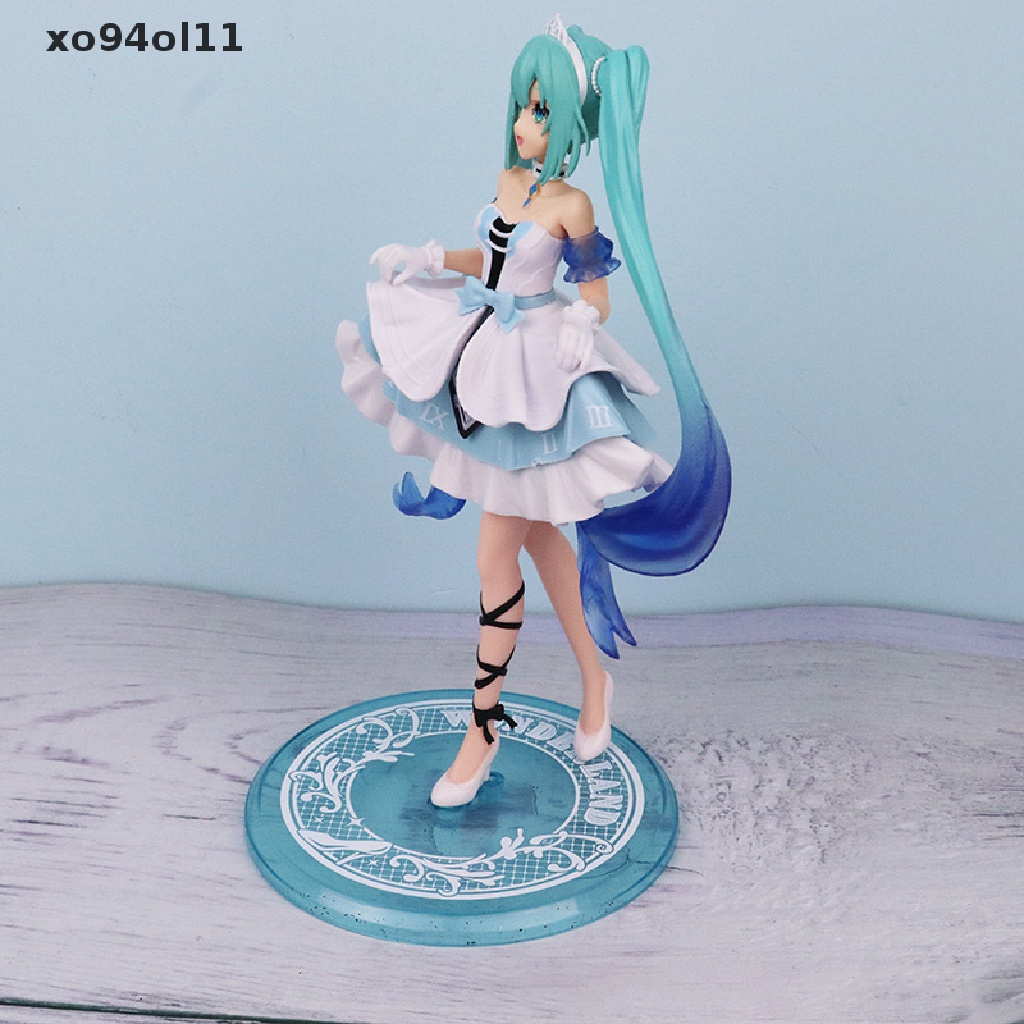 Patung Baju XO Anime Hatsune Miku Cute Kawaii Virtual Singer Miku Manga Statues Model OL