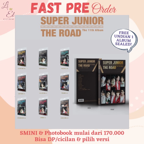 [PO/READY] SUJU SUPER JUNIOR - THE 11TH ALBUM [THE ROAD] Photobook & SMini Smart Album