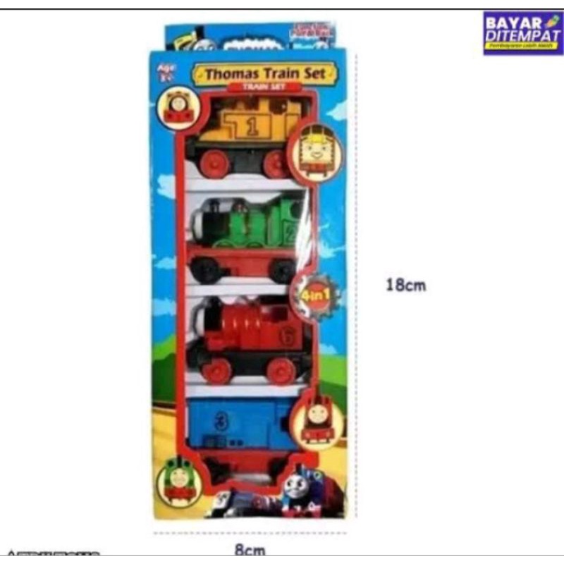 Mainan kereta thomas 4psc
