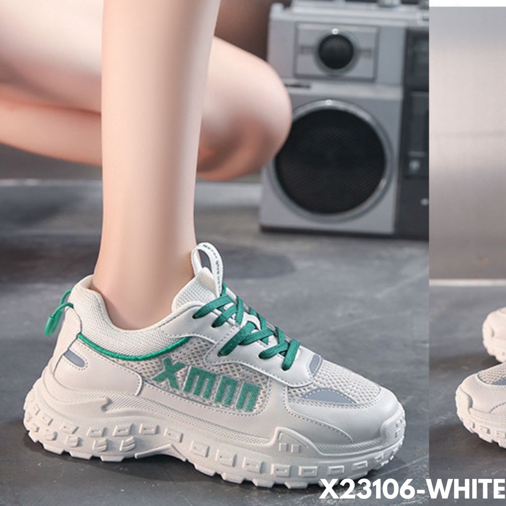 SEPATU SNEAKERS WANITA HIGHSOLE VIRAL NYAMAN AWET IMPORT BAHAN PU 23106