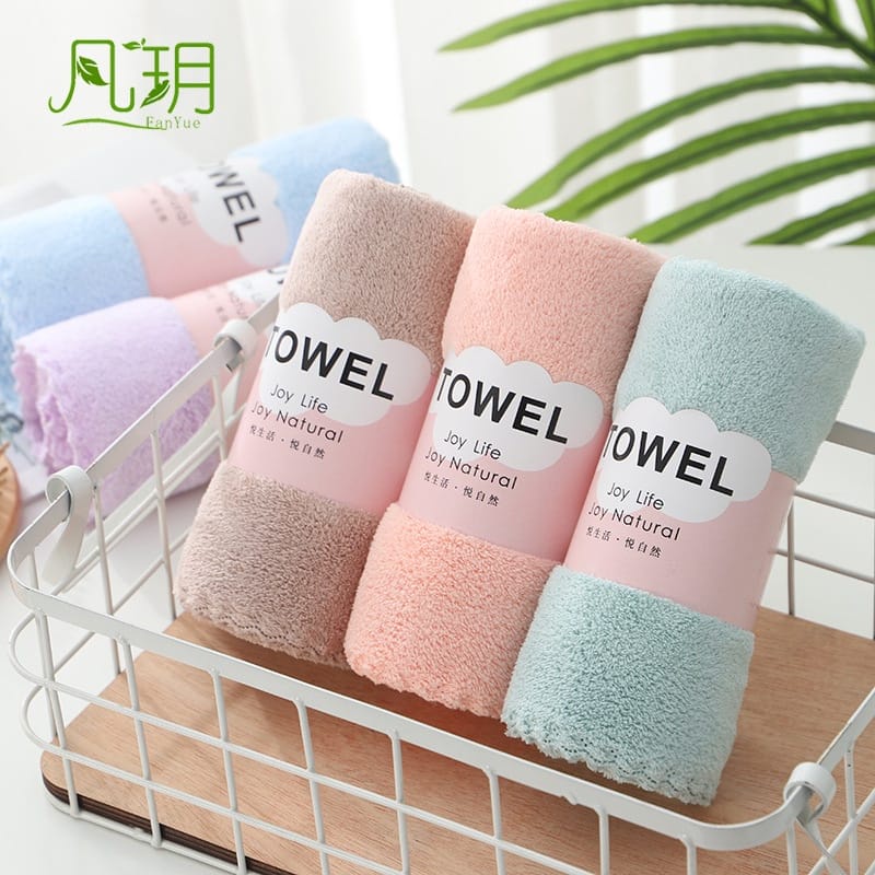 {DS} Handuk Mandi Towel Microfiber Bulu Premium 35 x 75 cm Tebal Handuk Mandi