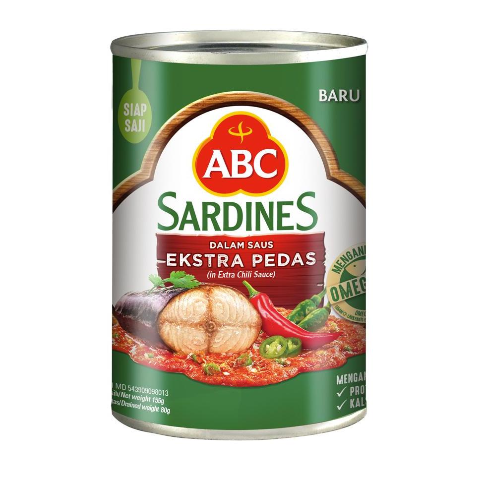 

ㆉ ABC Sarden Saus Extra Pedas 155 g - Multi Pack 3 pcs ❀