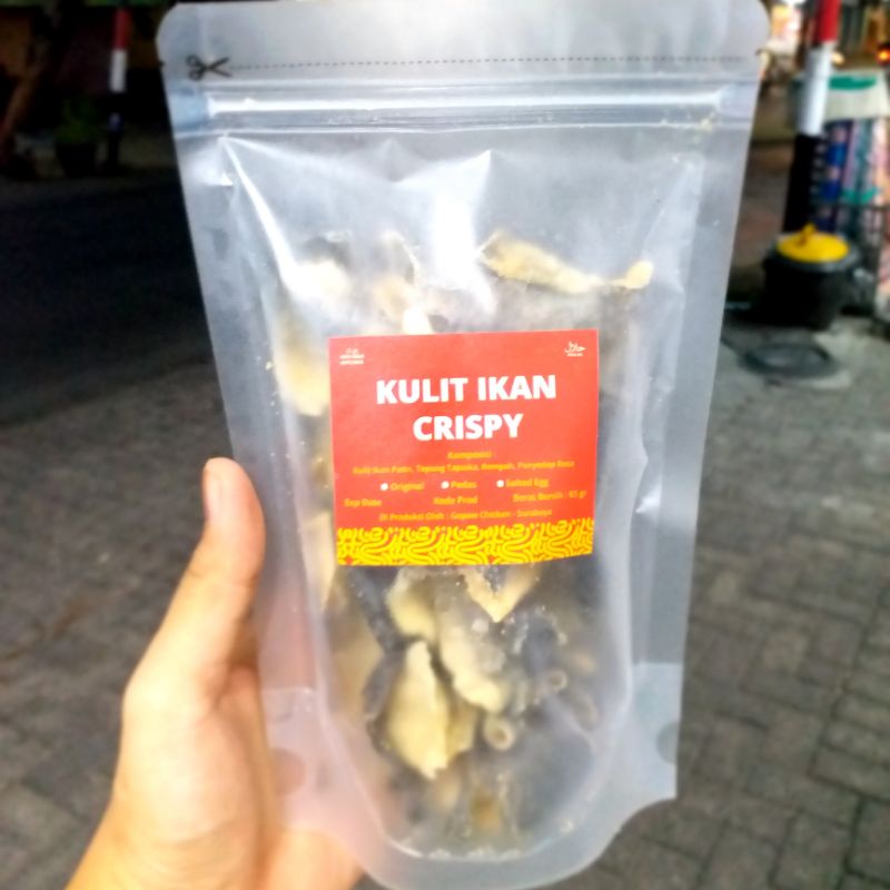 Keripik Kulit Ikan Rasa Asin Gurih
