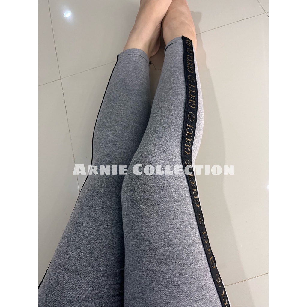 LEGGING IMPORT LIS JAHIT GUCCI / LEGING HIGHWAIST WANITA / LEJING BRANDED STRIP