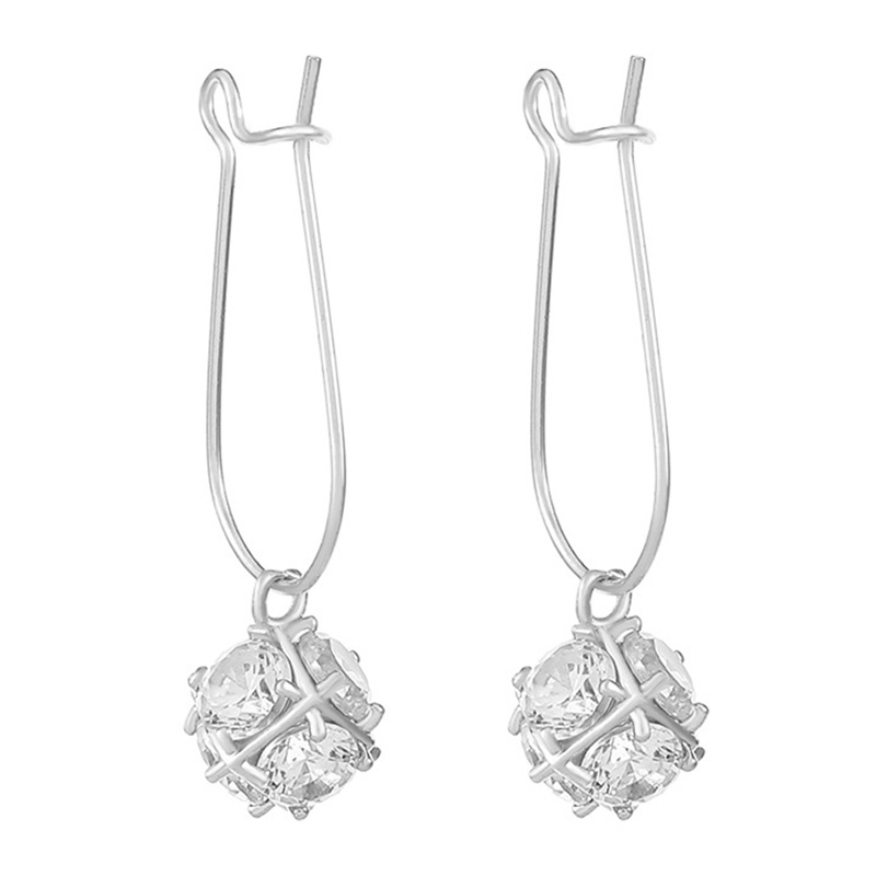 Vintage Pesona Anting Fashion Untuk Wanita Panjang Rumbai Zirkon Simpul Menjuntai Drop Earrings