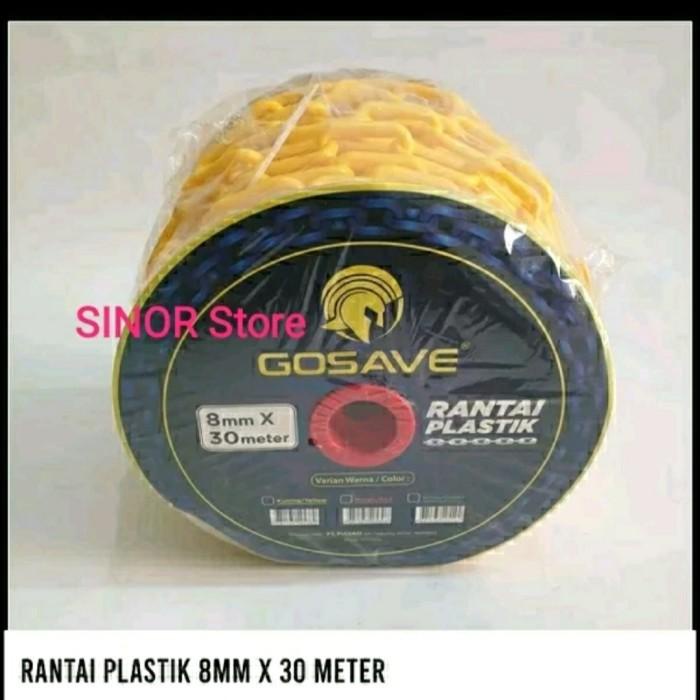 

Rantai Plastik Traffic Cone 8Mm X 30M Rantai Safety Cone Tebal Best Seller