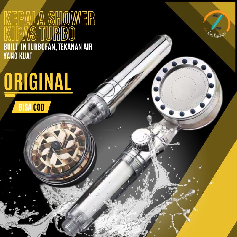 Kepala Shower Kamar Mandi Tekanan Tinggi Kipas Turbo Shower Head Nozzle Fan Sower Kamar Mandi