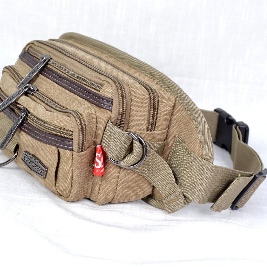 SPECIAL PRICE Waistbag Cruiser Kanvas Pria Import - Tas Pinggang Cruiser Pria 7601-6  881