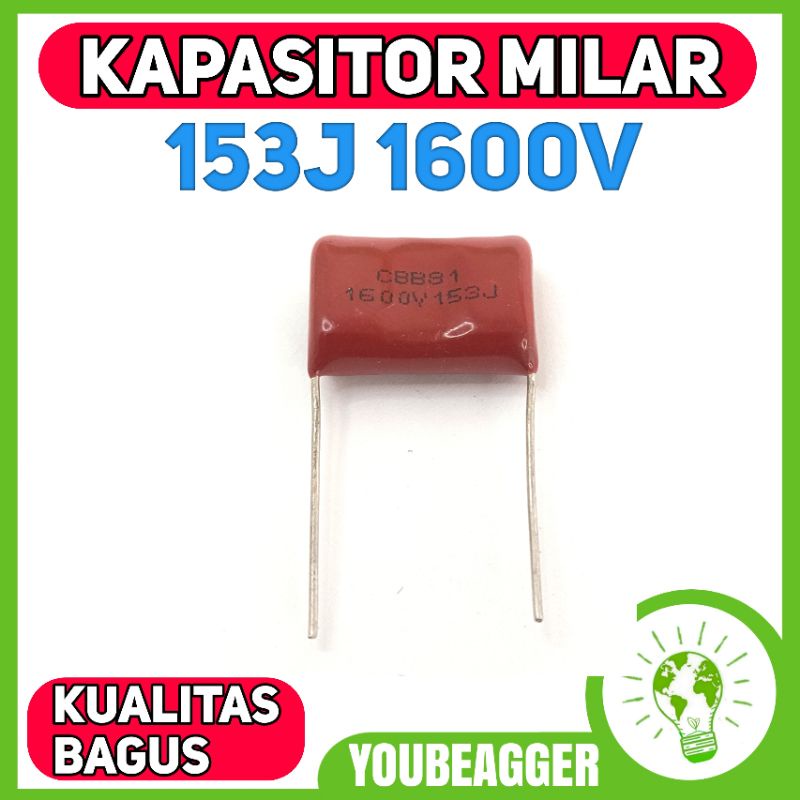 Kapasitor milar 153j 1600v