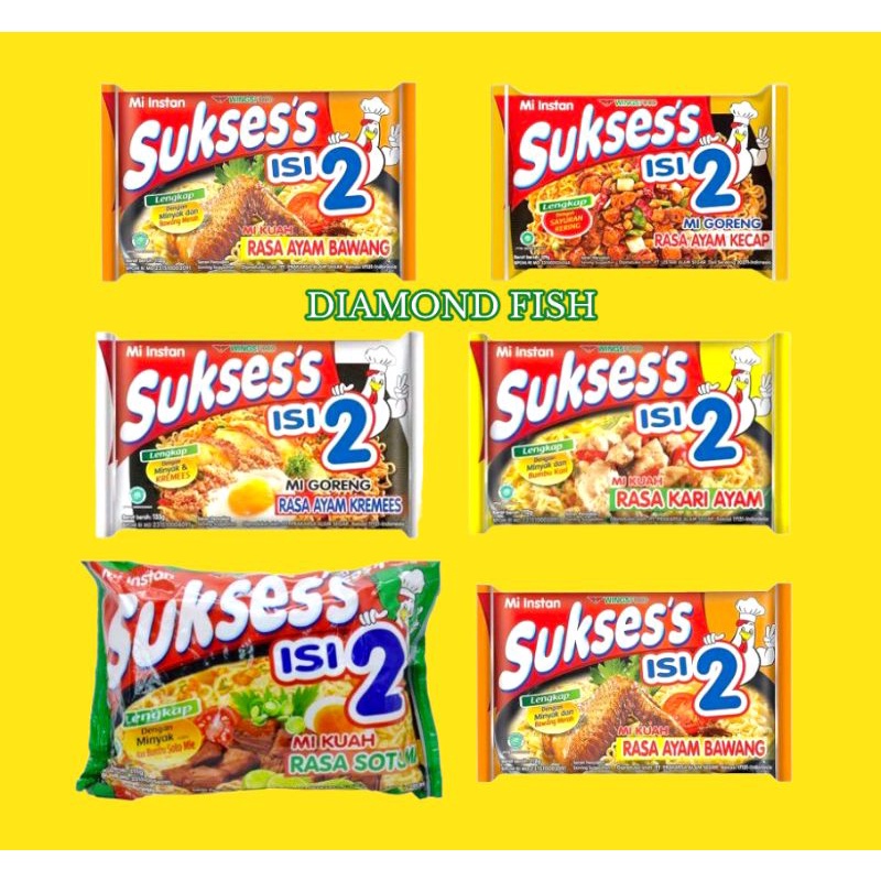 Jual MIE SUKSES ISI DUA 2 FULL VARIAN RASA TERLENGKAP HARGA GROSIR MI KUAH GORENG INSTANT