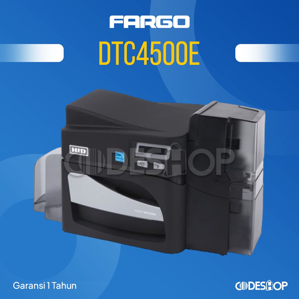 ID Card Printer Fargo DTC 4500E Single Side 300 dpi