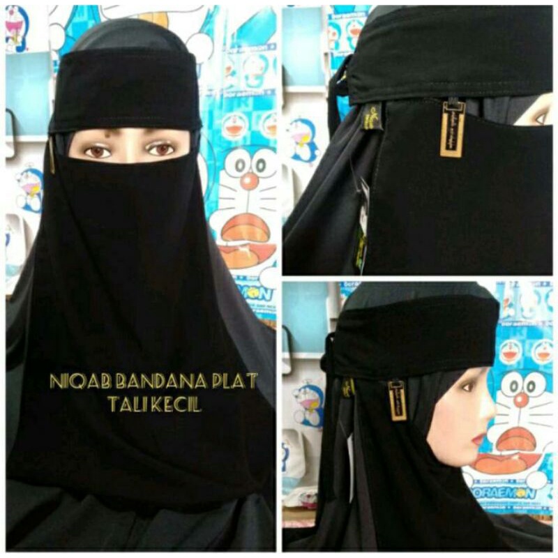Niqab Bandana Plat Tali Kecil
