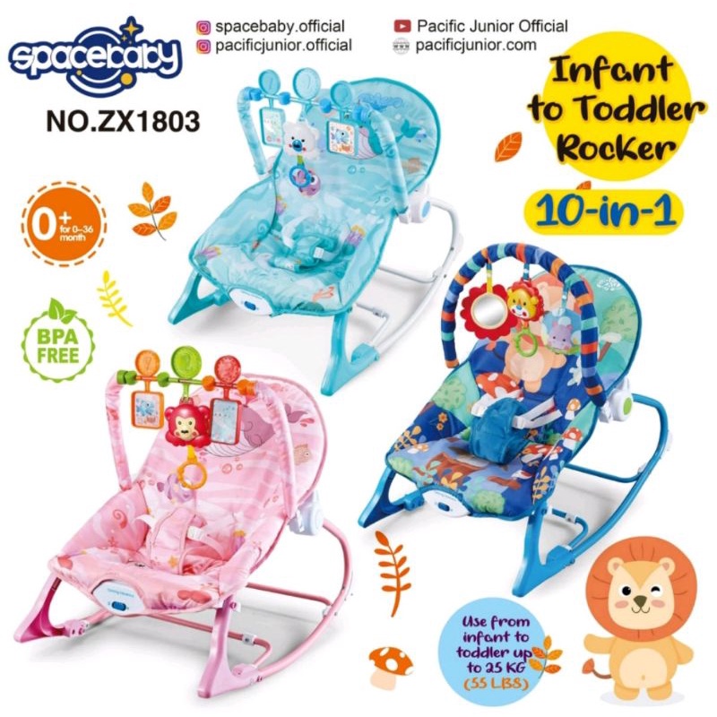 Spacebaby SB 1803 Bouncer/Ayunan Manual Infant to Toddler Rocker