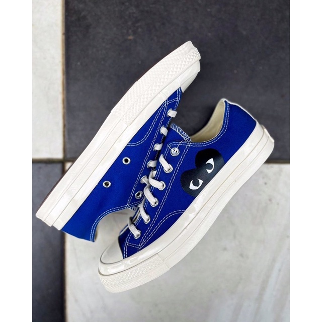 Converse Play CDG Low Blue Quartz ( Original Authentic 100% )