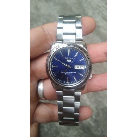 jam tangan seiko cal 7s26 02T0 blue dial second bekas original