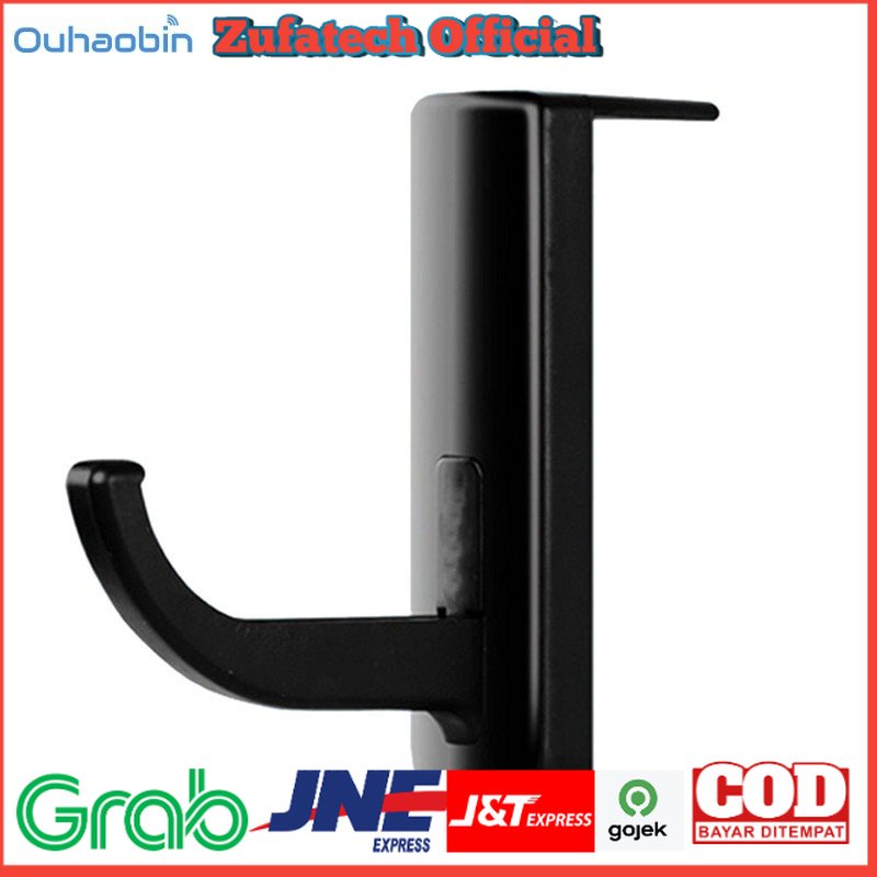 Ouhaobin Hanger Gantungan Headphone Earphone - C810 - Black