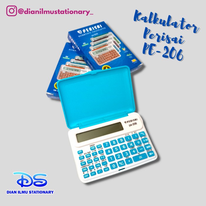 

BERKUALITAS Kalkulator Scientific Perisai PE - 206 Pocket series. 10 digit