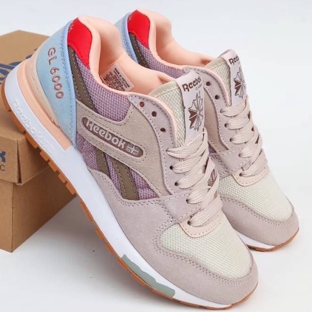 SEPATU REEBOK GL6000 FLEUR PINK WOMAN PREMIUM MIRROR BNIB VIETNAM IMPORT OLAHRAGA SENAM AEROBIK WANI