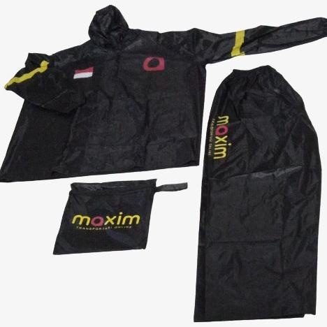 New Jas Hujan Ojol Maxim Hitam Stelan Atasan Dan Celana Murah