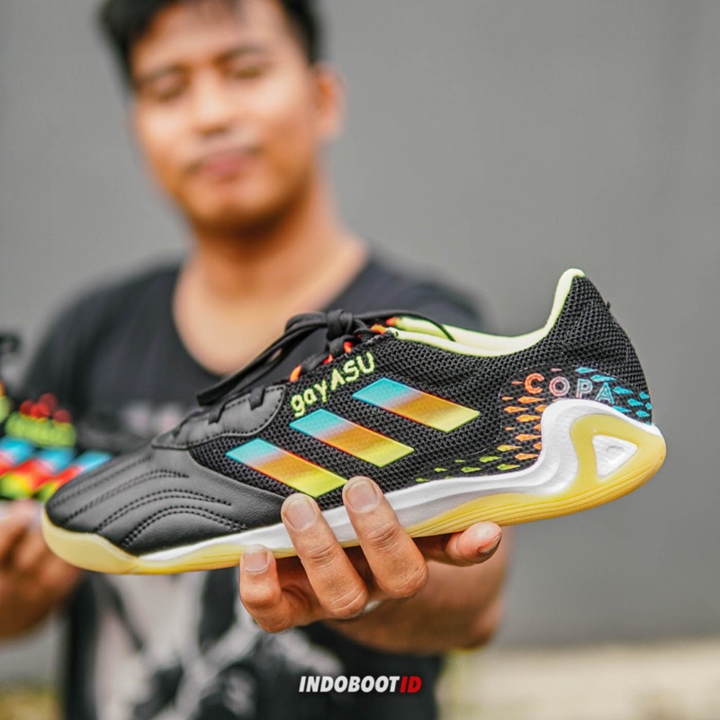 Adidas Copa Sense.3 IN Sala Black/Bright Cyan/Team Solar Yellow