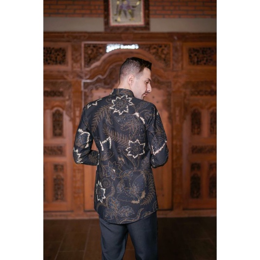 KEMEJA BATIK MODERN SLIMFIT PANJANG BAHUN KATUN HALUS FULL FURING HALUS