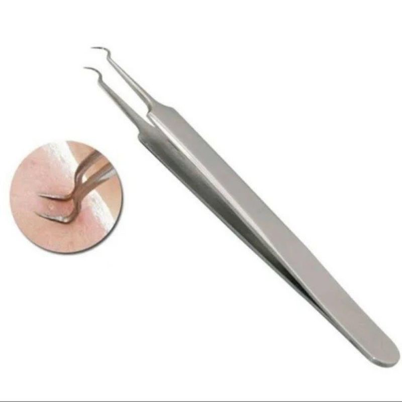 Pinset Jepit Komedo Stainless Steel Blackhead Tweezer / Alat Capit