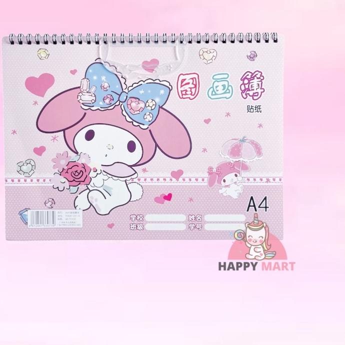 

Kirim Langsung buku gambar + free sticker melody YU7*